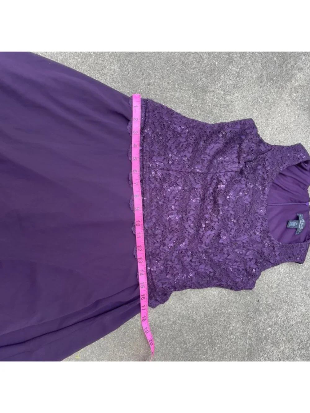 Vintage 90s 2pc Set Dress Cardigan Lace Seqin Drop Waist Flowy Fairy 10 Formal